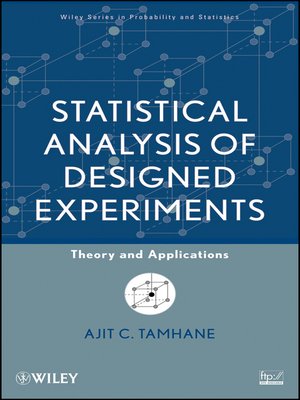 cover image of Statistical Analysis of Designed Experiments